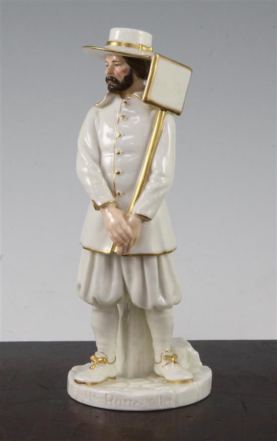 A Royal Worcester figure of Ye Ratte Killer, modelled by James Hadley, 18.5cm